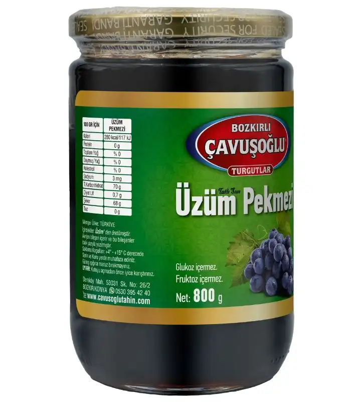 Çavuşoğlu%20Üzüm%20Pekmezi%20Cam%20Kavanoz%20800g